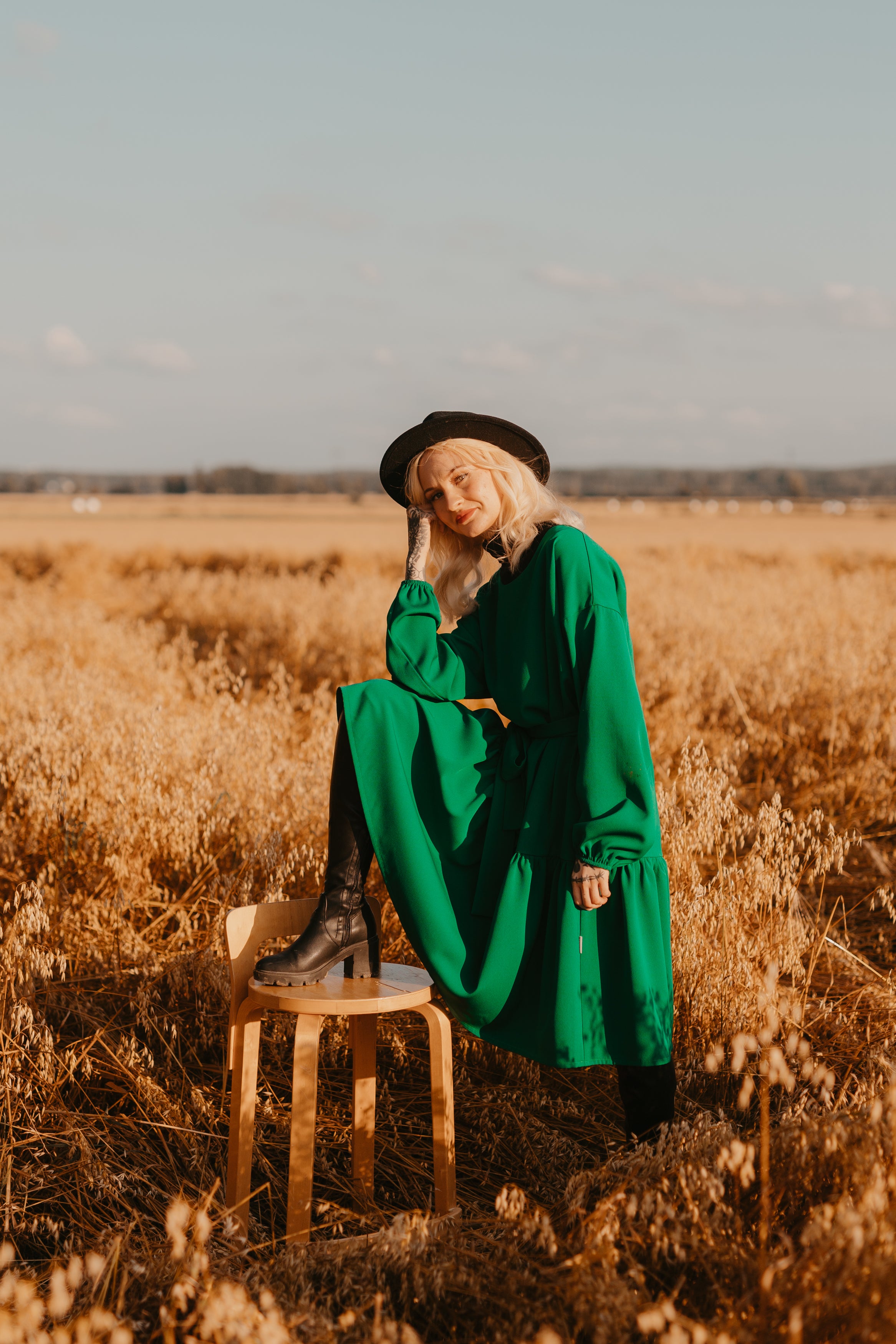 Lilia mekko (täydellinen vihreä)