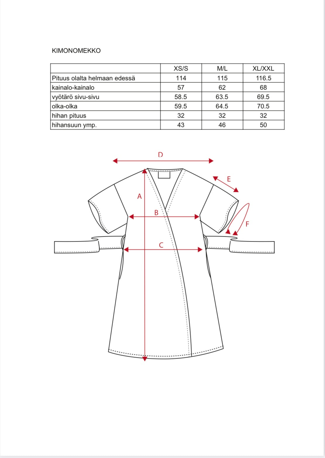 Hurmaava kimono (pioni)