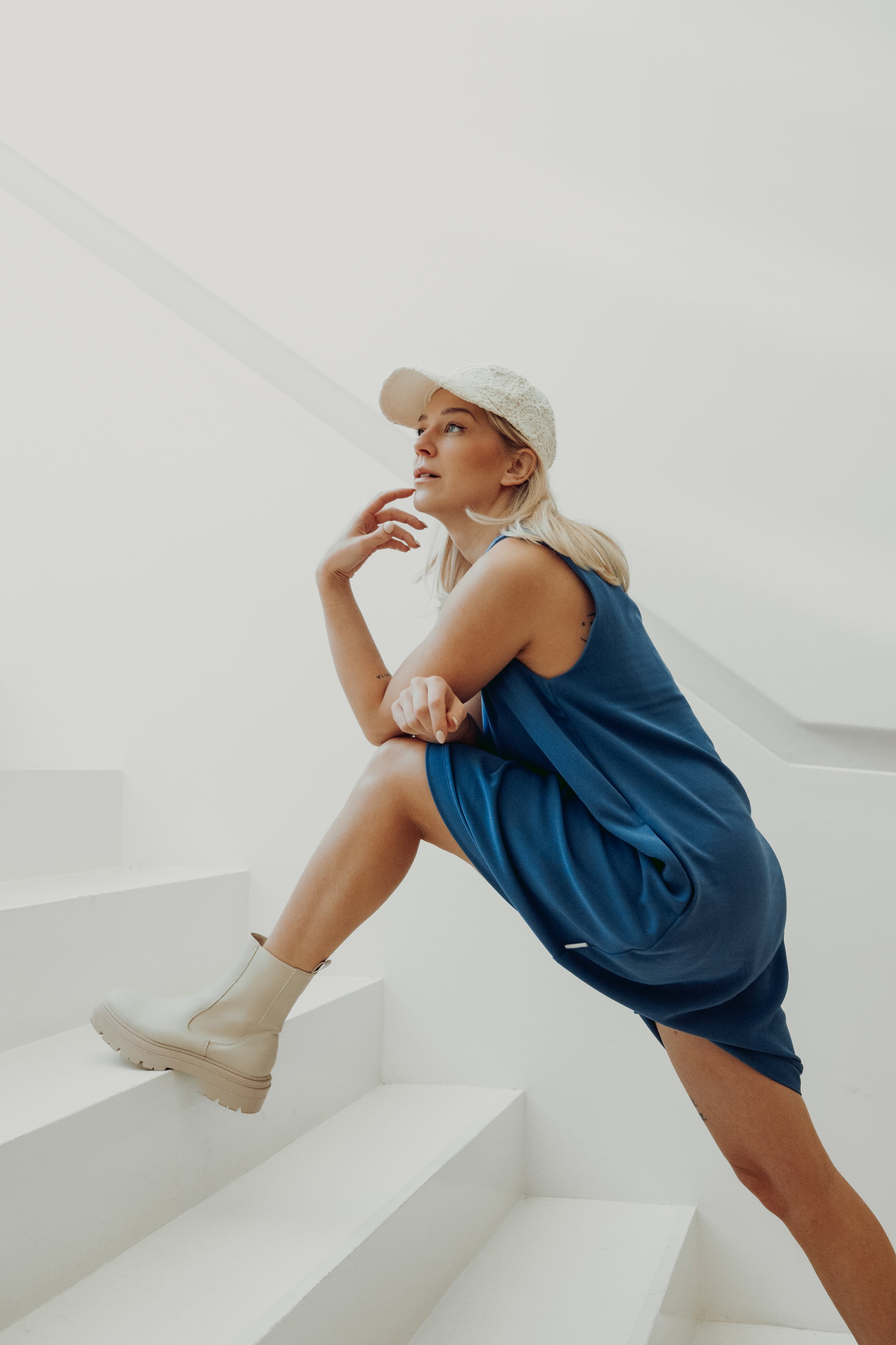 Viena midimekko (sky blue)