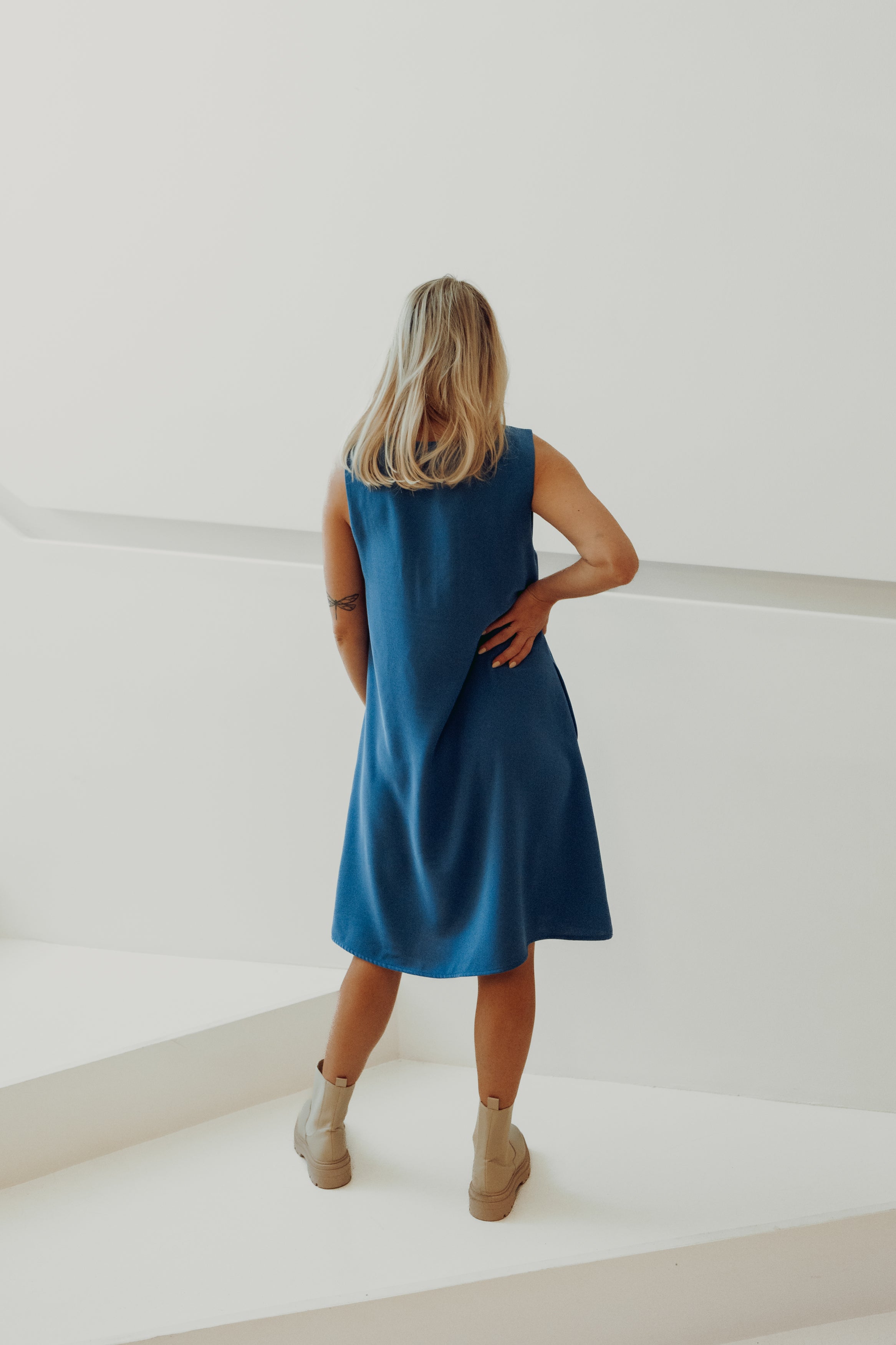 Viena midimekko (sky blue)