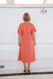 Livia (persikka) maxi mekko