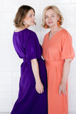 Livia (persikka) maxi mekko